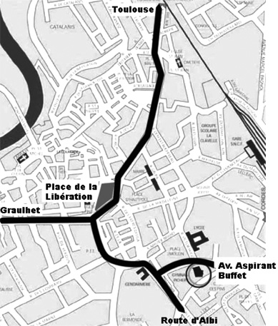 Plan d'acc&egrave;s au Domaine de Matens